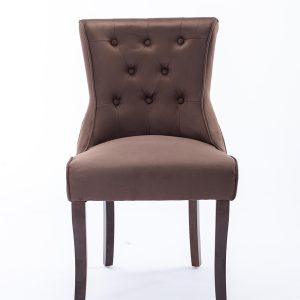 Delsey Chair Suede Brown