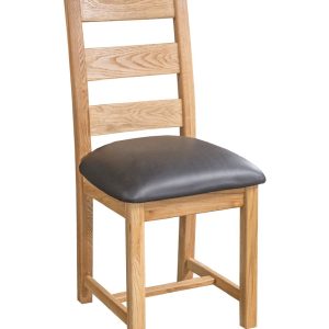 Danube Dining Chair with Faux Leather Seat DWO-DCFLS006
