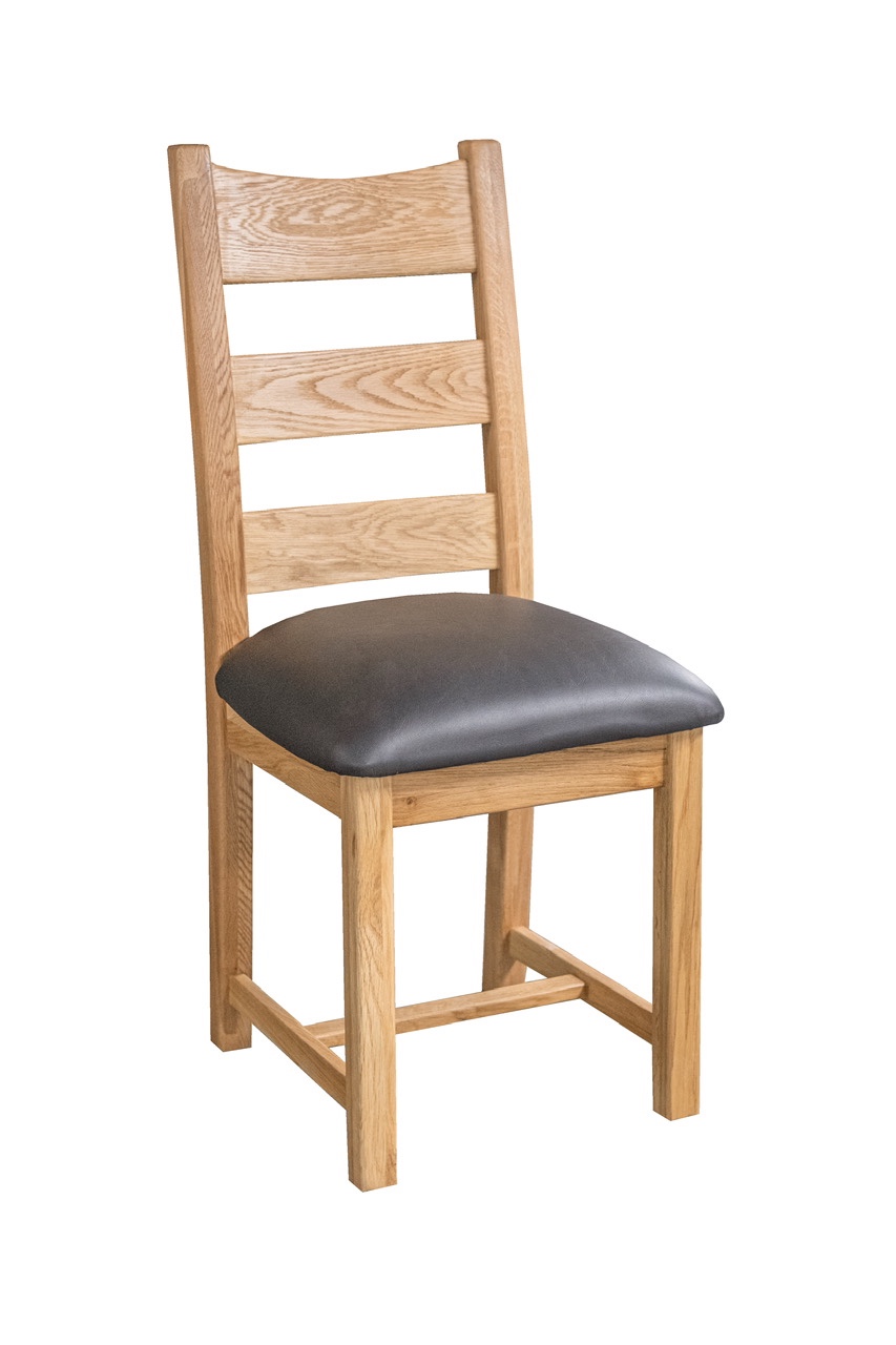 Danube Dining Chair with Faux Leather Seat DWO-DCFLS006