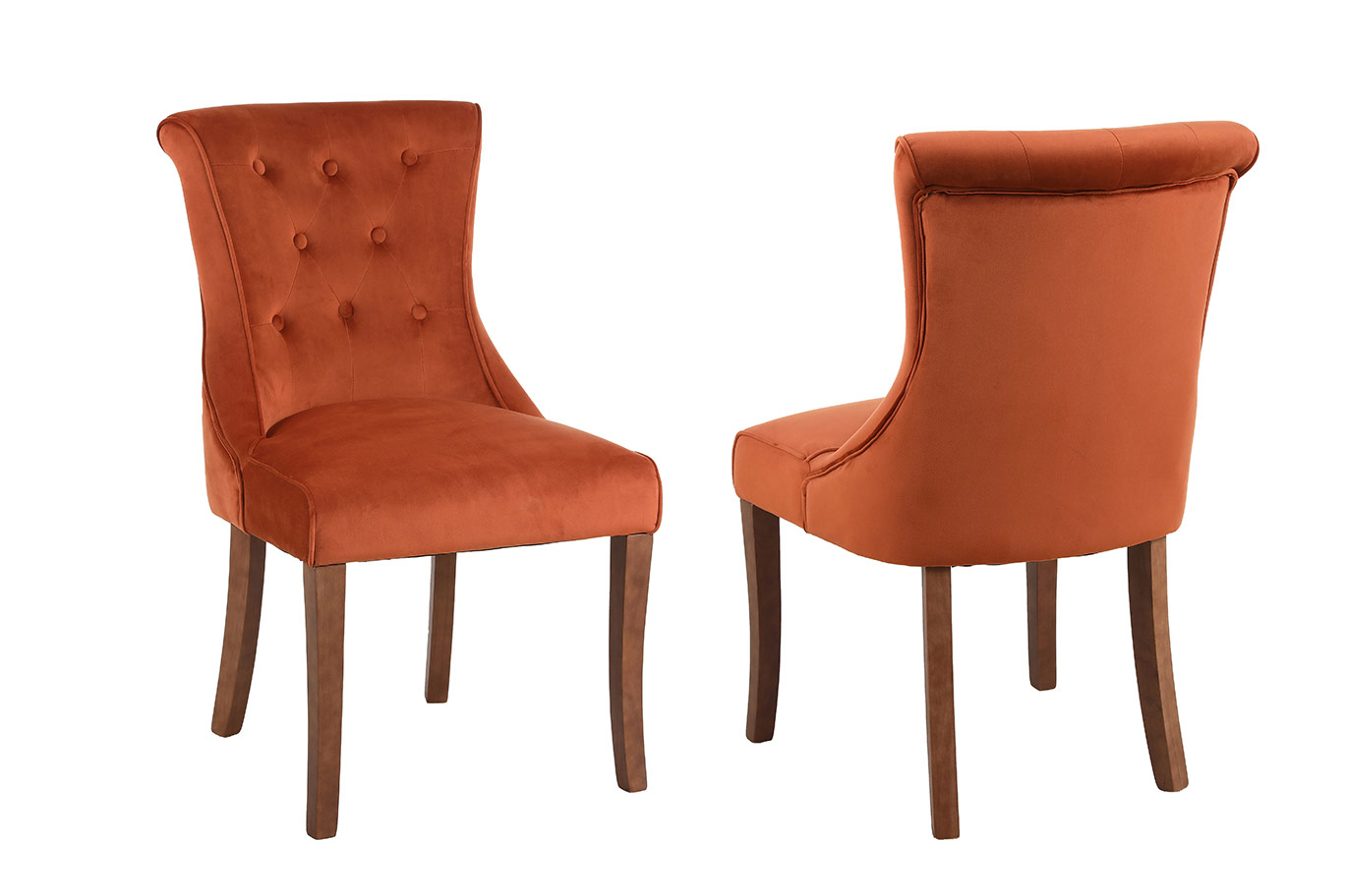 Delsey Chair Velvet Rust