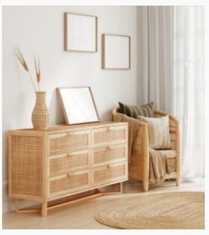 Rattan Sideboards: Natural Storage for Calm Interiors